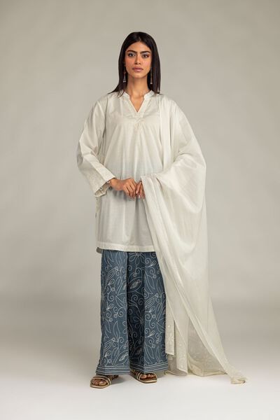 Embroidered | Cotton Dobby | Cotton Dobby Pants | USD 35.00