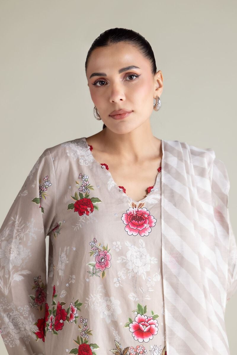 Embroidered | Cambric | Floral Tailored 3-Piece | USD 80.00