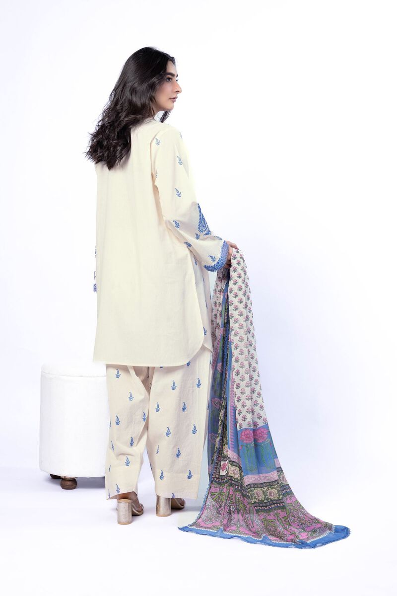 Embroidered | Cotton Dobby | Tailored 3 Piece | USD 75.00