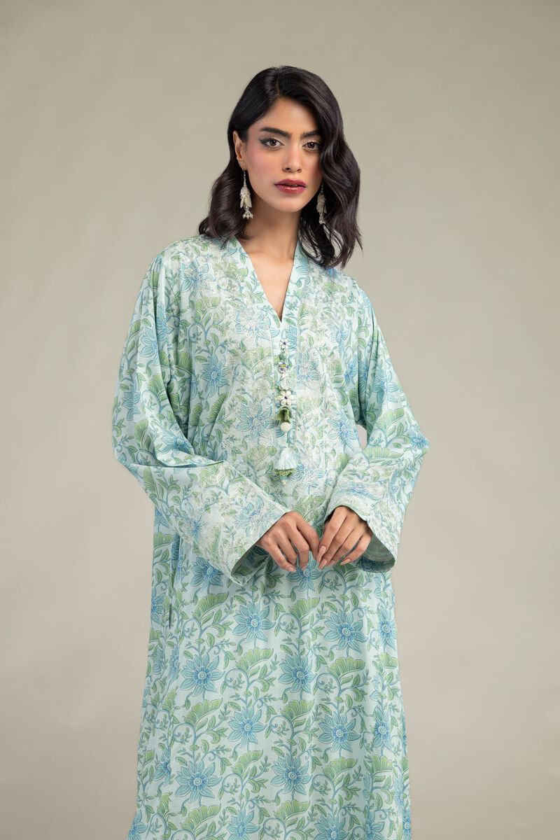 Embroidered | Raw Silk | Kurta | USD 60.00