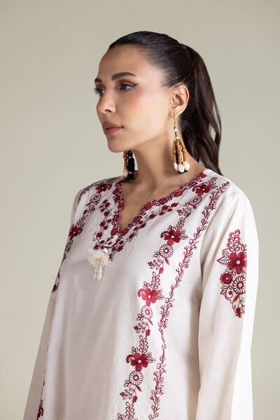 Embroidered | Cotton Dobby | 2-Piece Tailored Set | USD 70.00