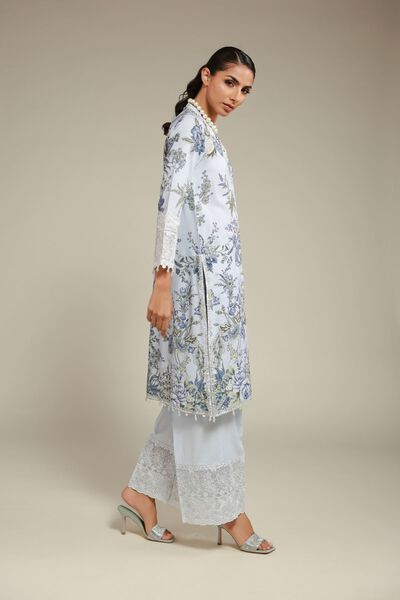 Embroidered | Raw Silk | Pants | USD 33.00