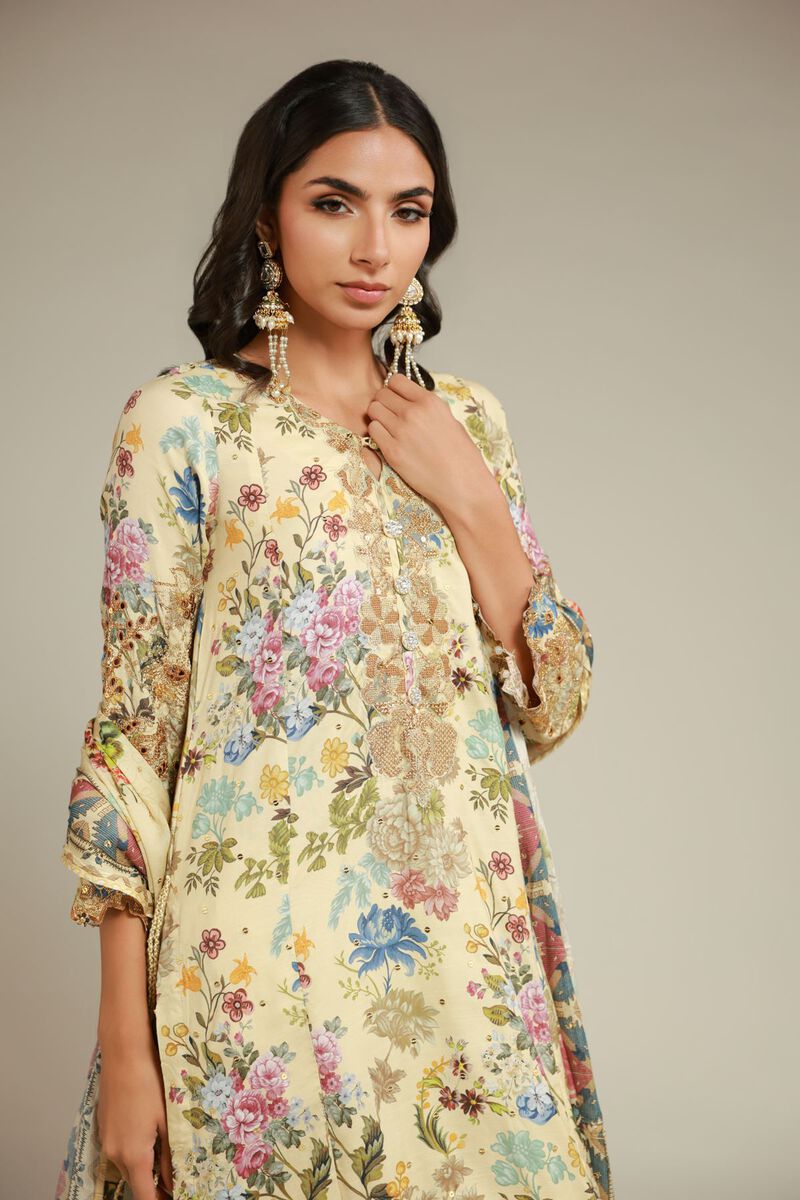 Embroidered | Raw Silk | 3 Piece Co-ord Set | USD 145.00