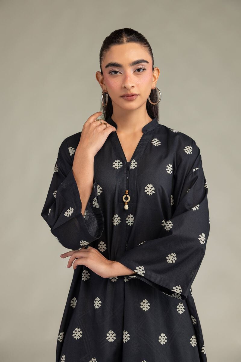 Printed | Cambric | Cambric Longline Kurta | USD 40.00