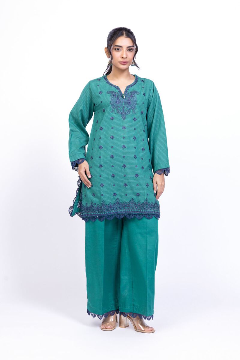 Embroidered | Textured Cotton | Kurta | USD 40.00