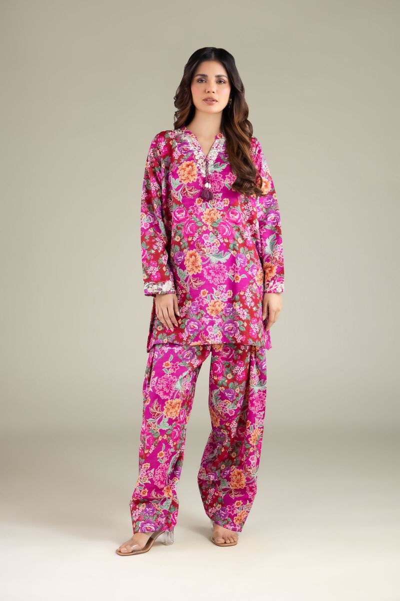 Embroidered | Textured Cotton | Floral Tassel Kurta | USD 35.00