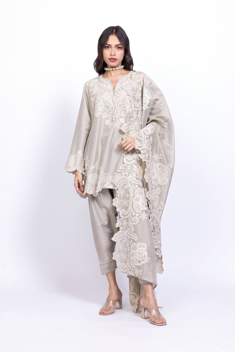 Embroidered | Cotton Net | Dupatta | USD 32.00