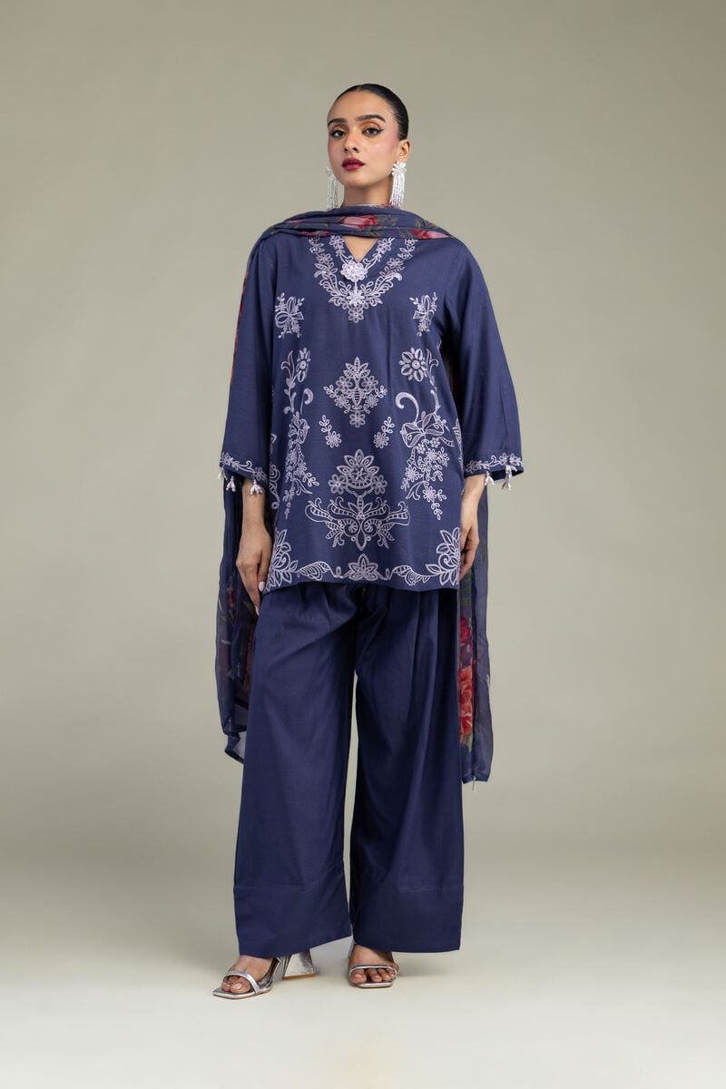 Embroidered | Chiffon | Floral Chiffon Dupatta | USD 30.00
