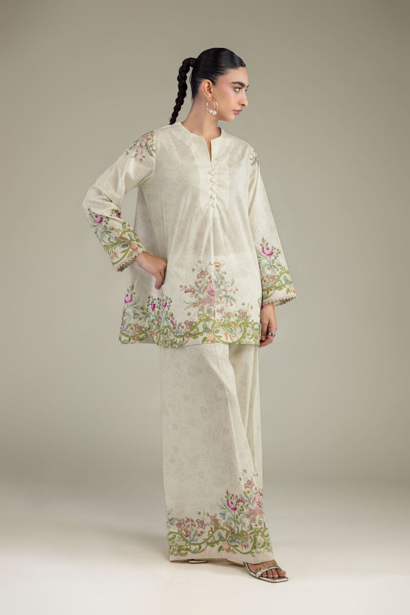 Printed | Cambric | Short V-Neck Kurta | USD 35.00