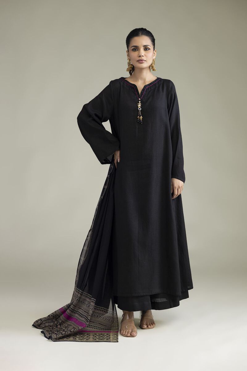 Dyed | Cotton Dobby | Black 3-Piece Tailored | USD 65.00