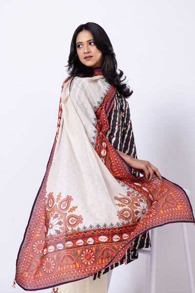 Printed | Cotton Square | Dupatta | USD 20.00