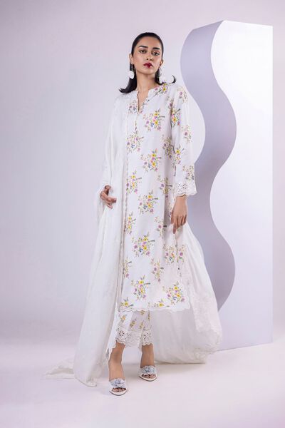 Embroidered | Russian Raw Silk | Pants | USD 25.00