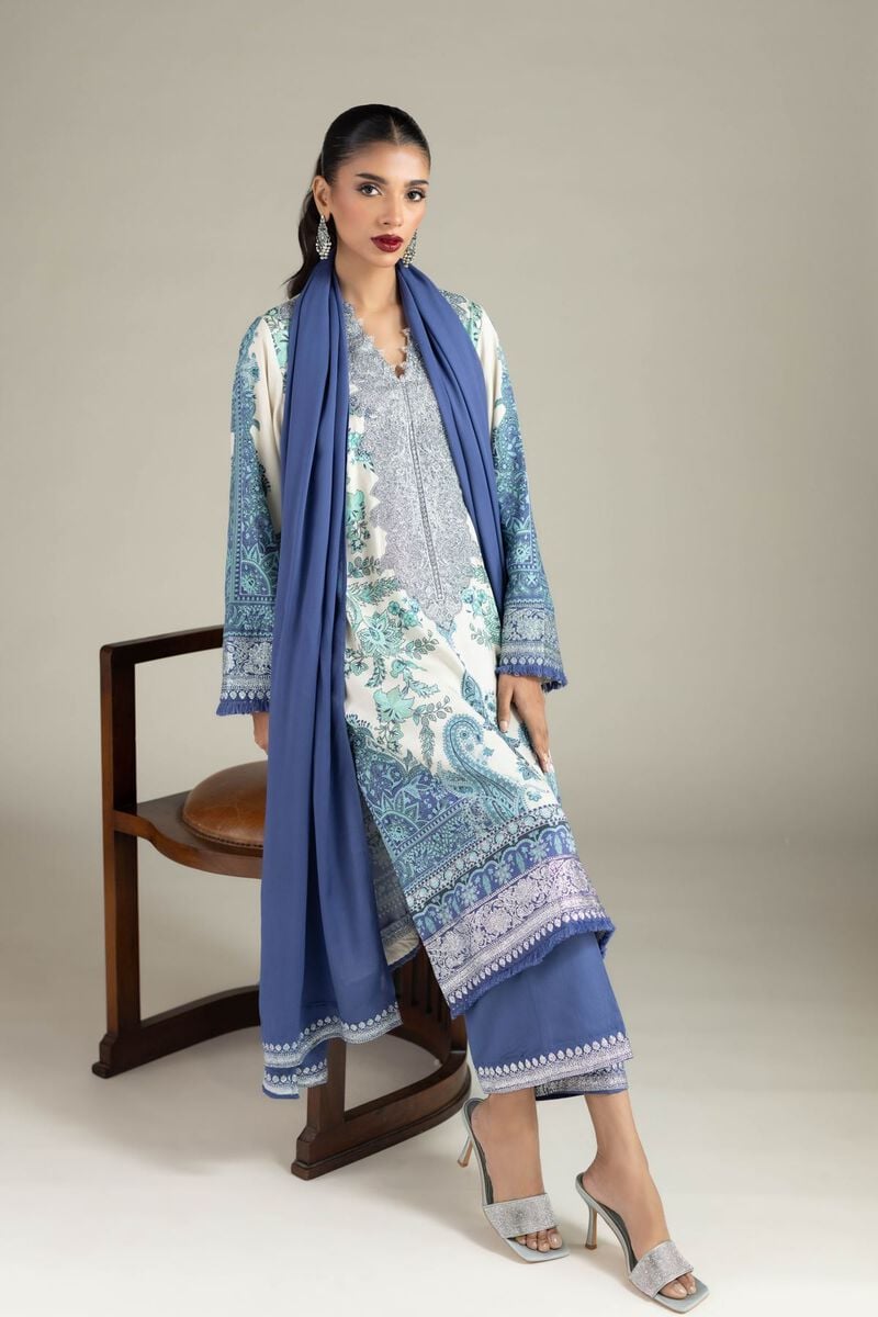 Embroidered | Raw Silk | 3 Piece Co-ord Set | USD 50.00