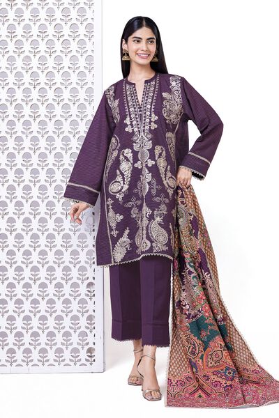 Embroidered | Light khaddar Messuri | Tailored 3 Piece | USD 40.00