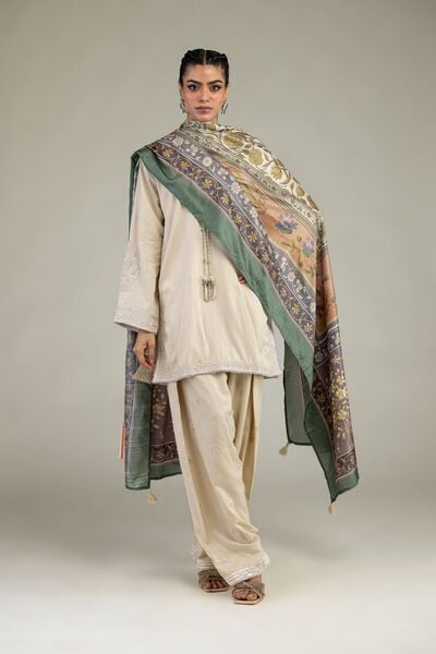Embroidered | Raw Silk | Raw Silk Shalwar | USD 40.00