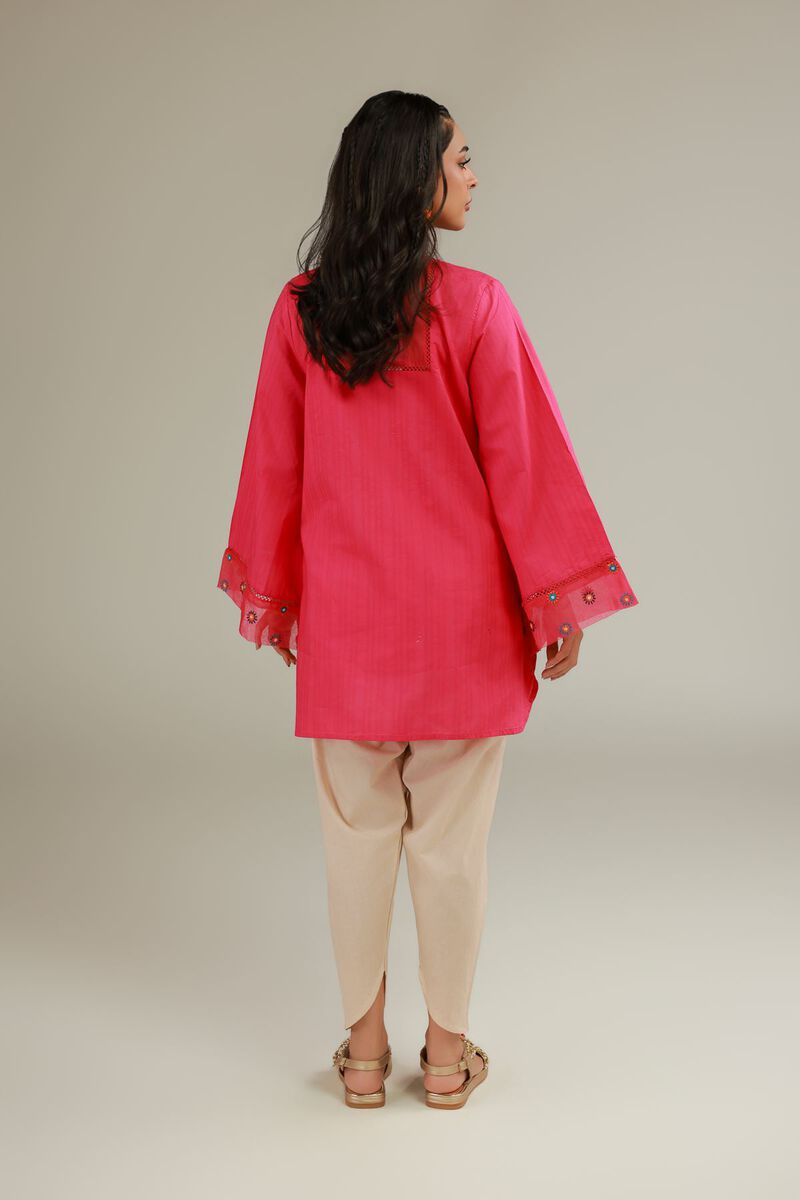 Embroidered | Cotton Dobby | Cotton V-Neck Kurta | USD 35.00