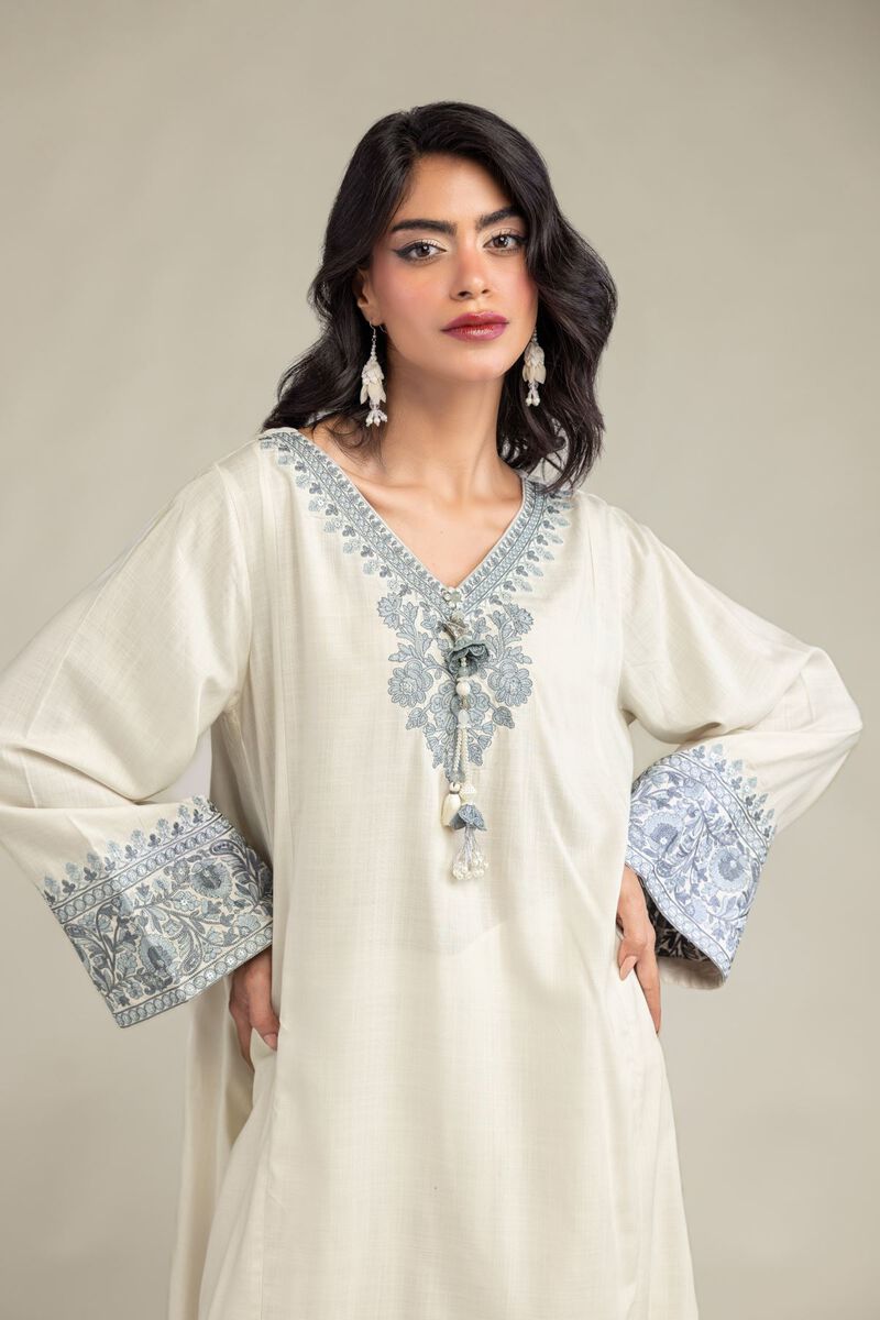 Embroidered | Raw Silk | Kurta | USD 60.00