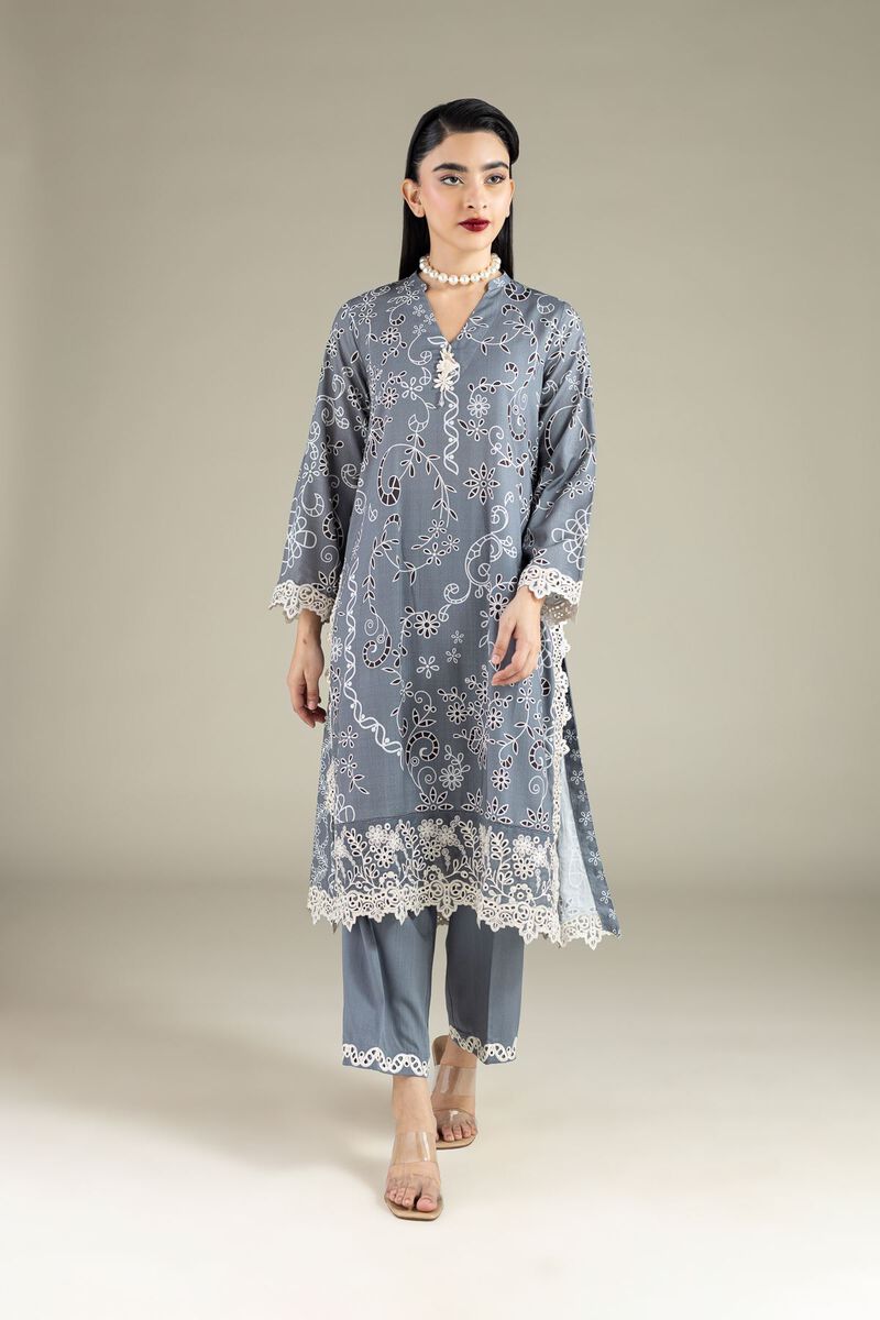 Embroidered | Raw Silk | Pants | USD 18.00