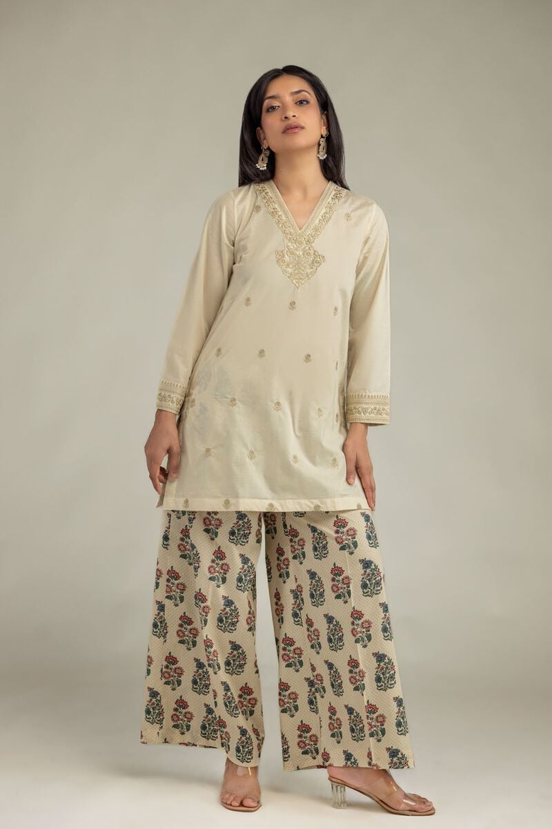 Embroidered | Cambric | Printed Cambric Pants | USD 30.00