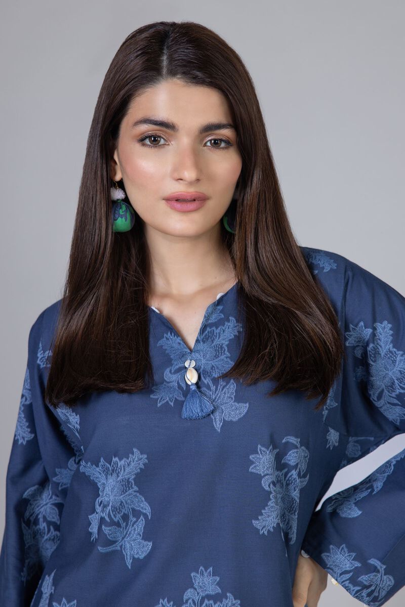 Dyed | Cotton Polyester Broshia Jacquard | Kurta | null