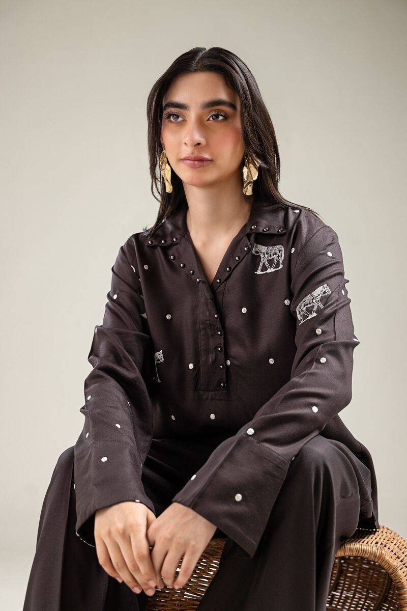 Embroidered | Viscose Crepe | Blouse | USD 40.00