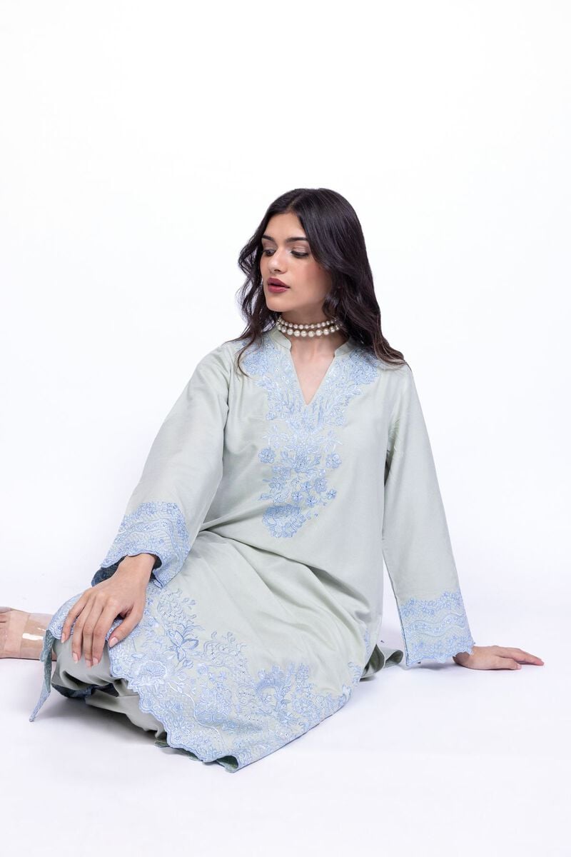 Embroidered | Raw Silk | Kurta | USD 50.00