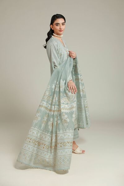 Embroidered | Cambric | Cambric Tailored Set | USD 85.00