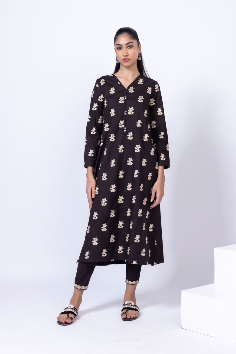 Embroidered | Crosshatch Poplin | Pants | USD 6.00