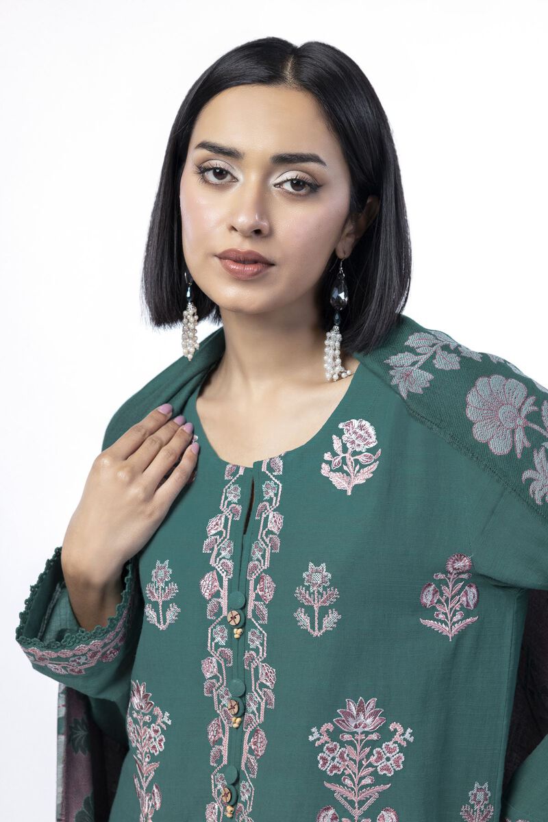 Embroidered | Khaddar | Tailored 3 Piece | null