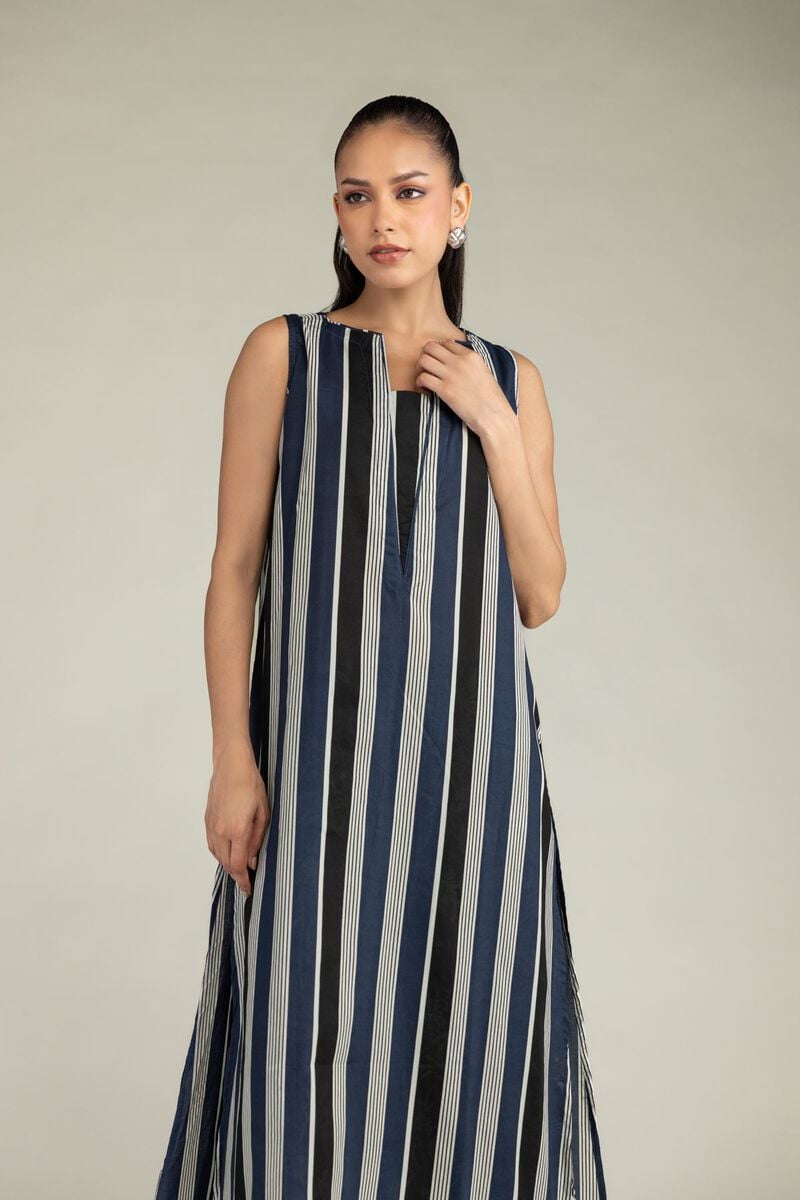 Printed | Cambric | Sleeveless Longline Kurta | USD 35.00