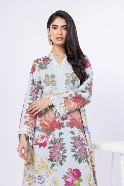 Embroidered | Russian Raw Silk | Kurta | USD 45.00