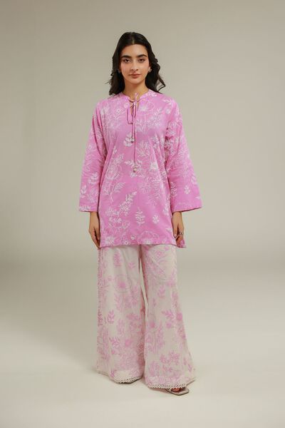 Cambric | Floral Wide-Leg Pants | USD 30.00