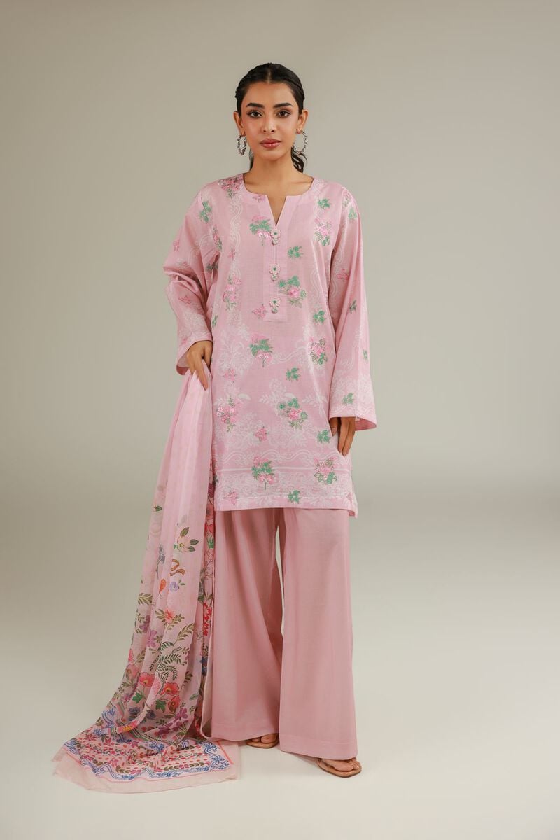 Embroidered | Cambric | Cambric Tailored 3-Piece | USD 75.00