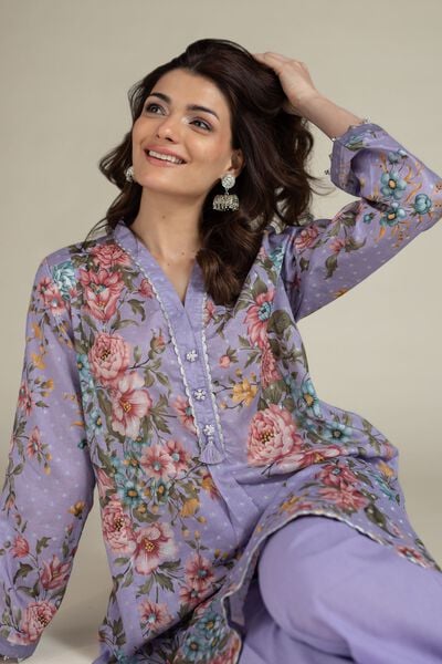 Printed | Jacquard | Tailored 2 Piece | Top and Bottom | USD 45.00