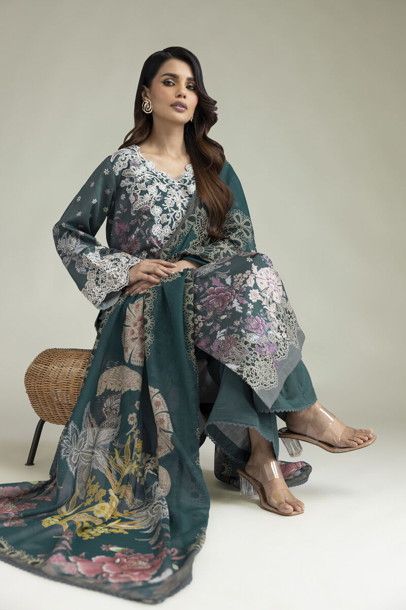 Embroidered | Lawn | Lawn 3-Piece Tailored | USD 80.00