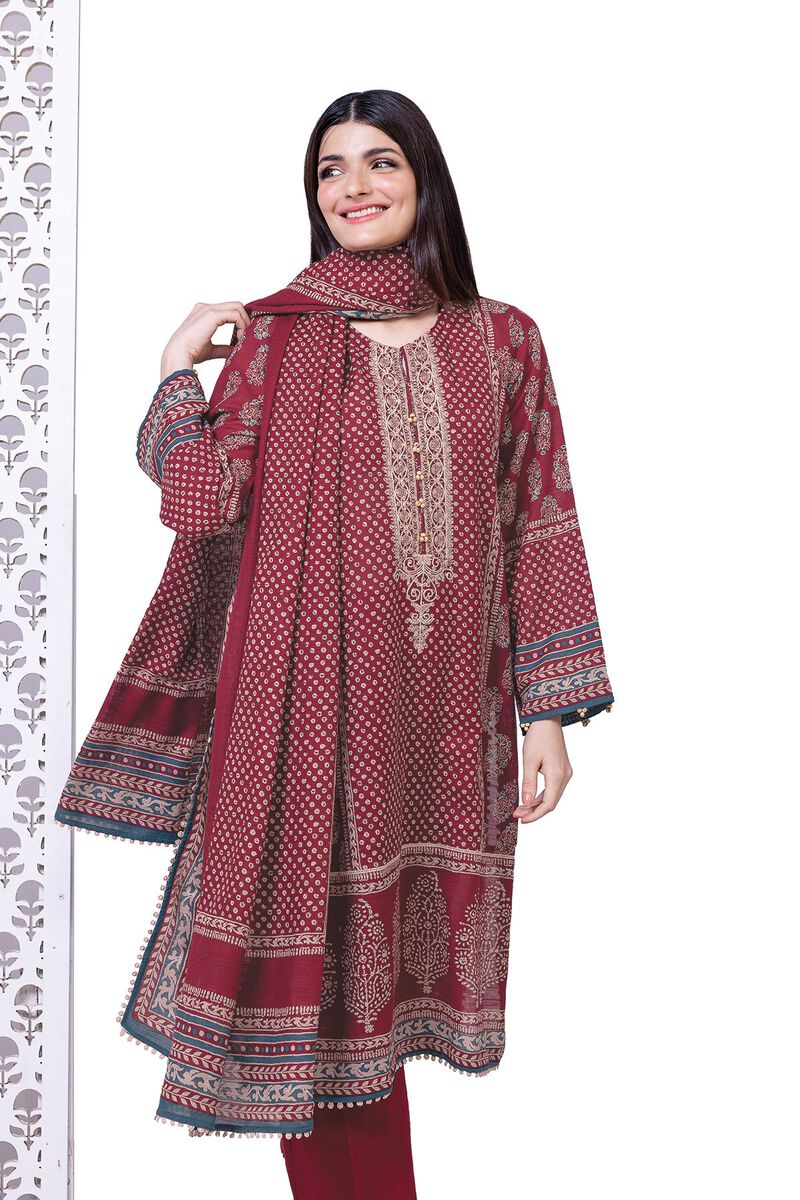 Embroidered | Light Khaddar | Tailored 3 Piece | null