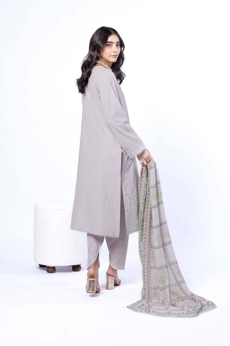 Embroidered | Cotton Dobby | Tailored 3 Piece | USD 75.00