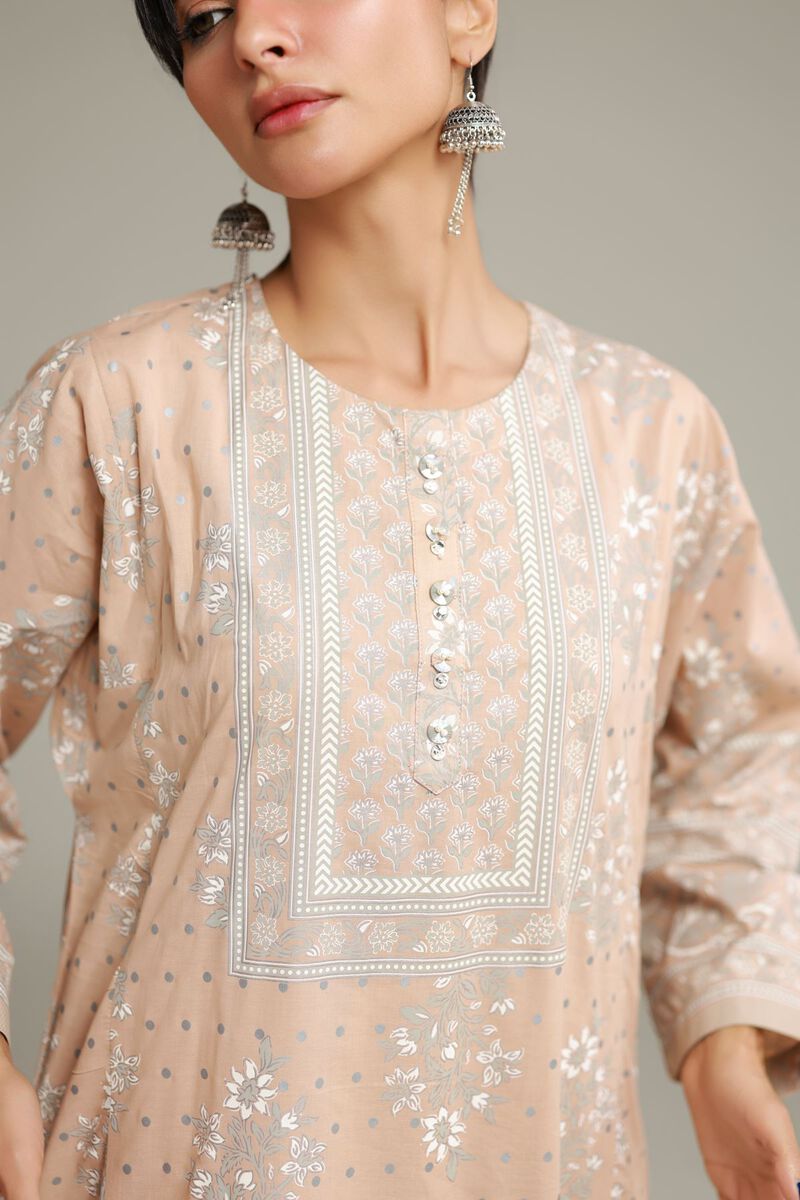 Printed | Cambric | Longline Cambric Kurta | USD 35.00
