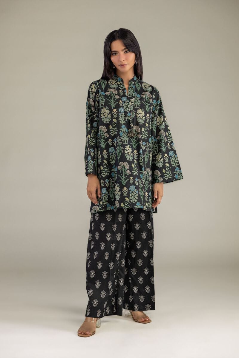 Printed | Cambric | Black Cambric Pants | USD 30.00