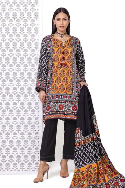Printed | Marina Twill | Tailored 3 Piece | USD 22.50
