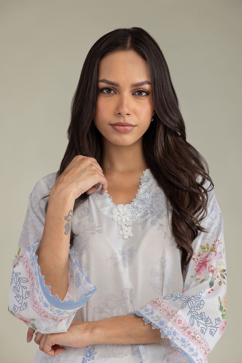 Printed | Cambric | Floral Cambric Kurta | USD 35.00