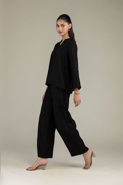 Dyed | Crepe | Trousers | USD 35.00