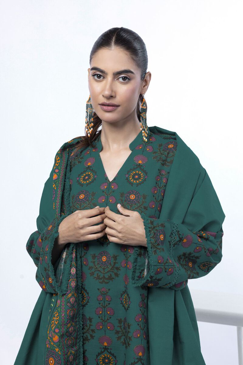 Printed | Light Khaddar | Tailored 3 Piece | USD 45.00