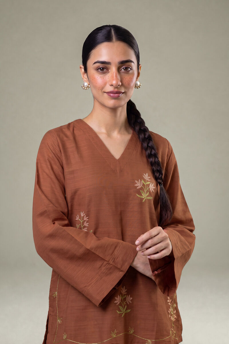 Embroidered | Light Khaddar | Short Embroidered Kurta | USD 35.00