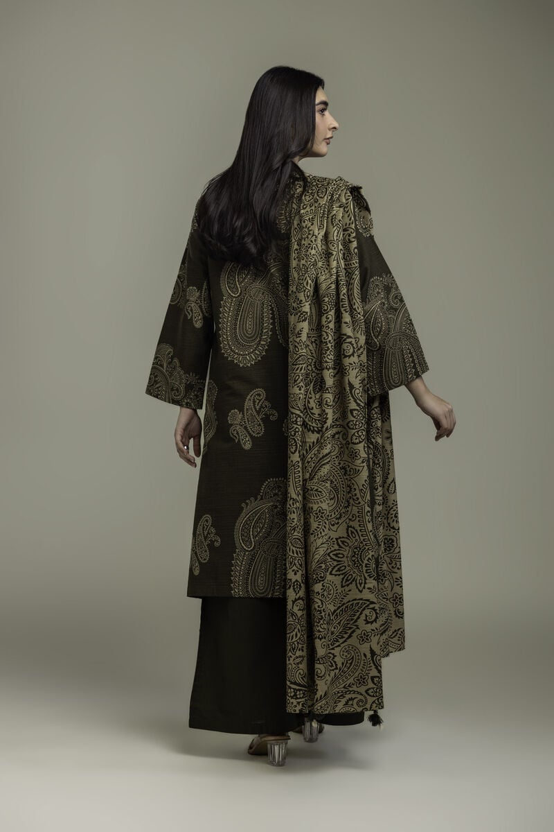 Printed | Light Khaddar | Khaddar 3-Piece Tailored | USD 65.00