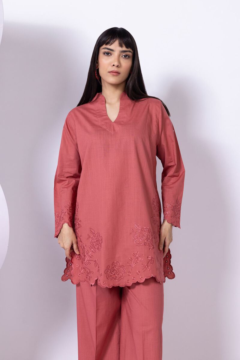 Embroidered | Crosshatch Poplin | Kurta | null