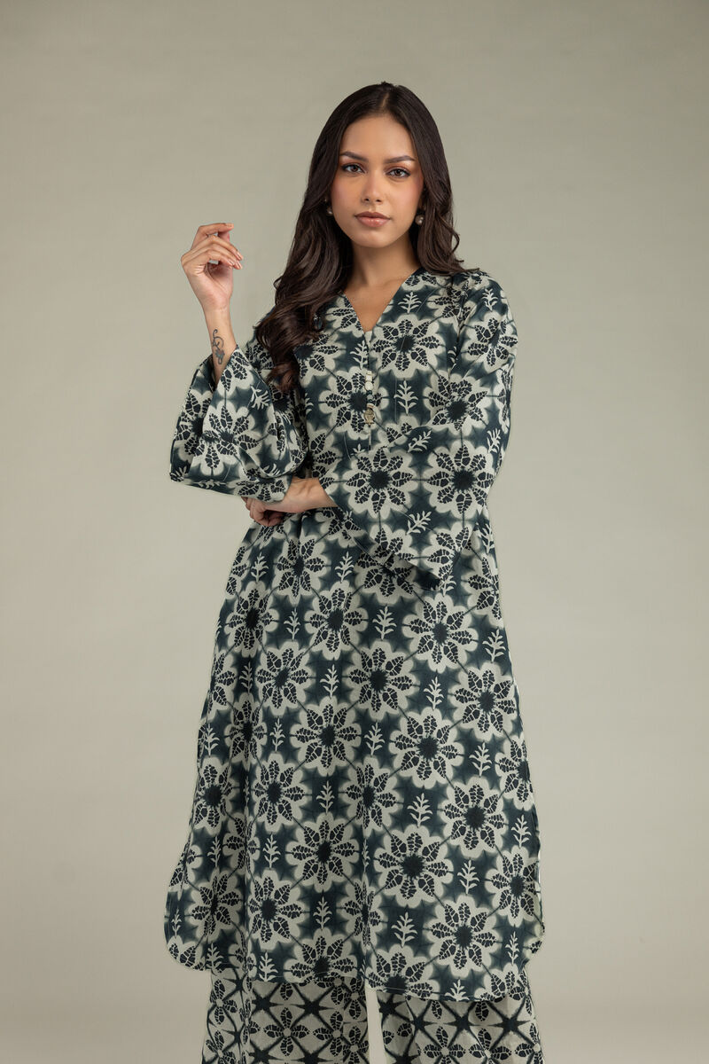 Printed | Cotton Dobby | Floral Longline Kurta | USD 30.00
