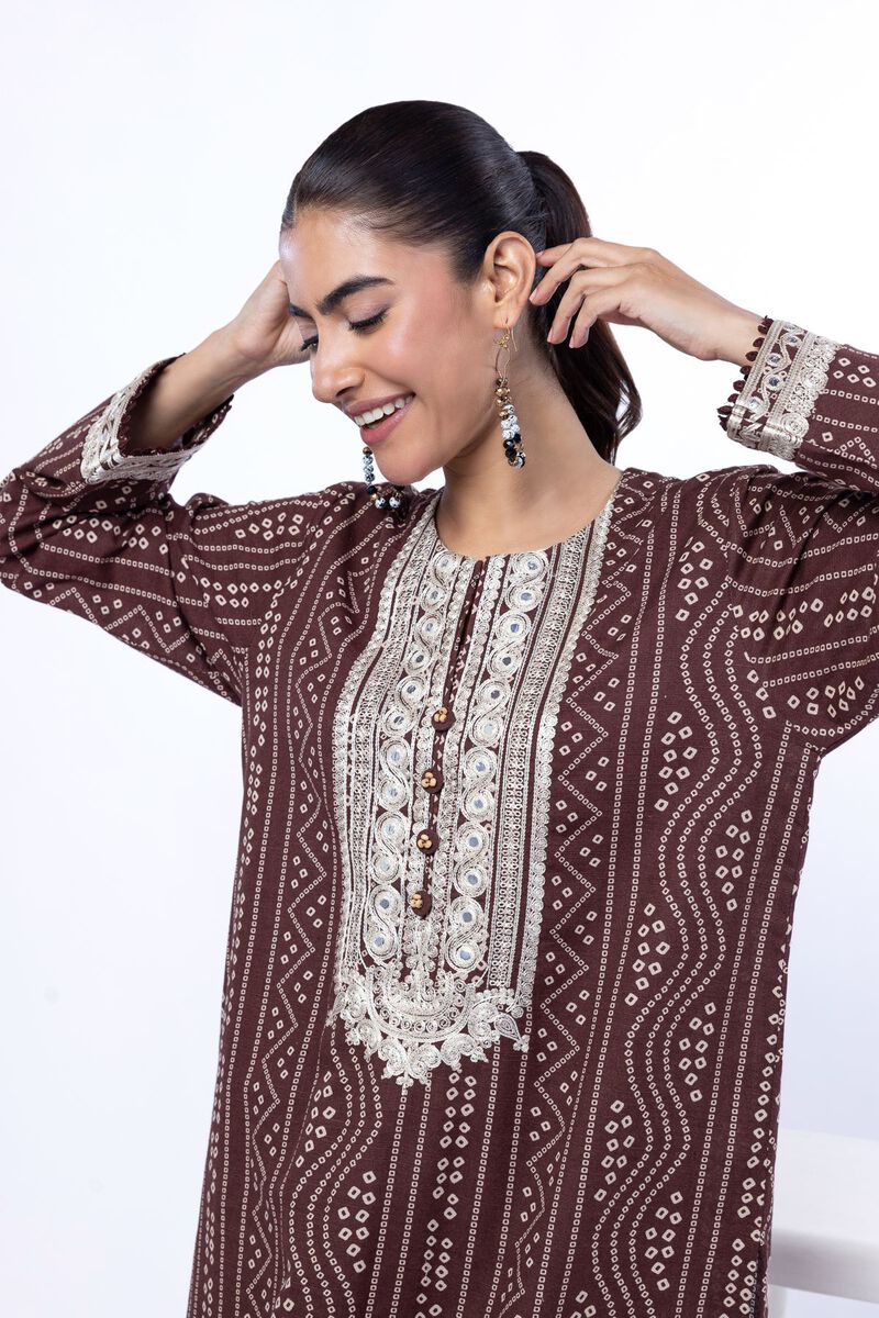 Embroidered | Khaddar | Tailored 2 Piece | Top and Bottom | USD 40.00