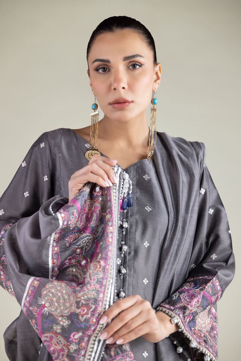 Embroidered | Cotton Net | Dupatta | USD 35.00