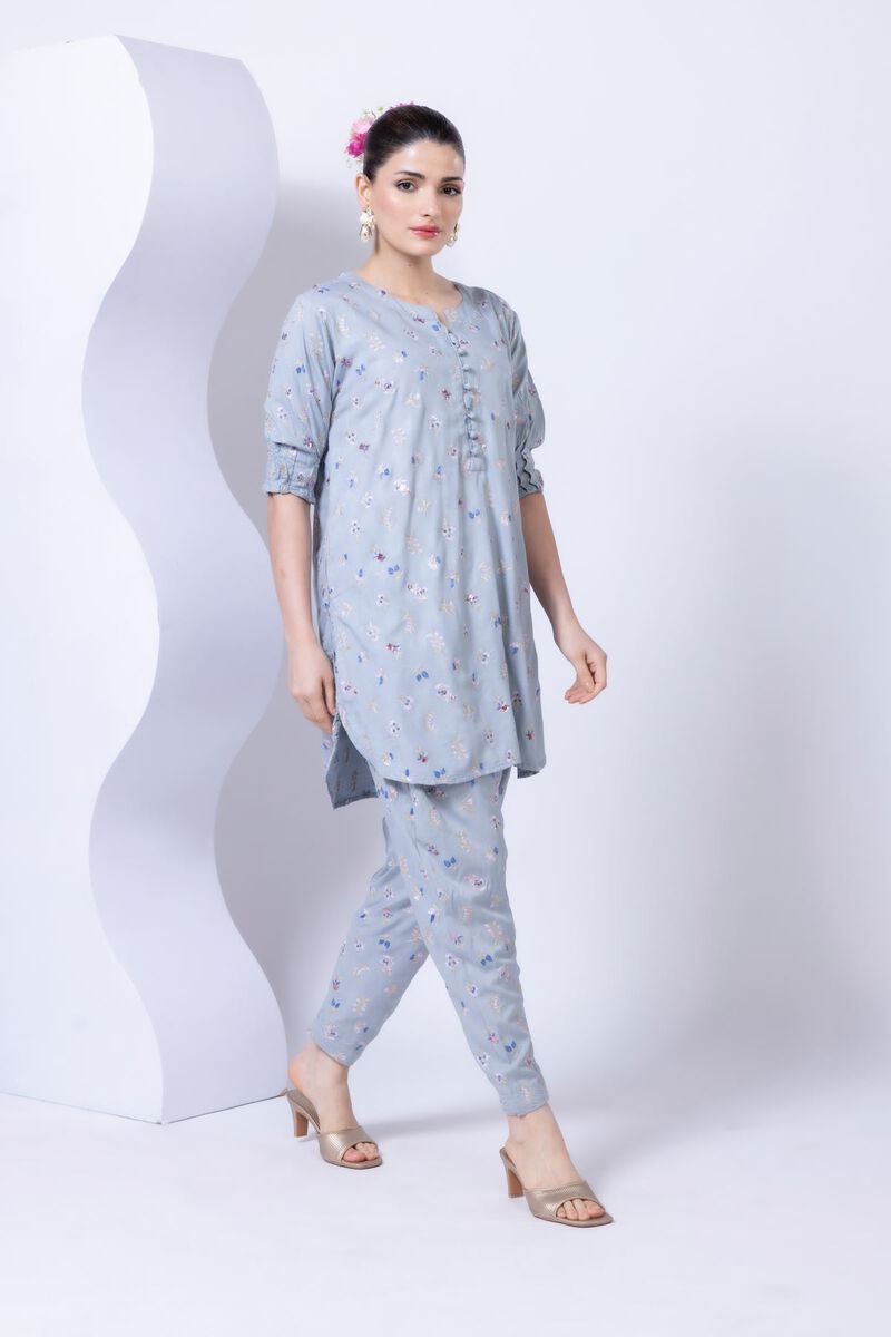 Embroidered | Crosshatch Raw Silk | Shalwar | USD 13.50